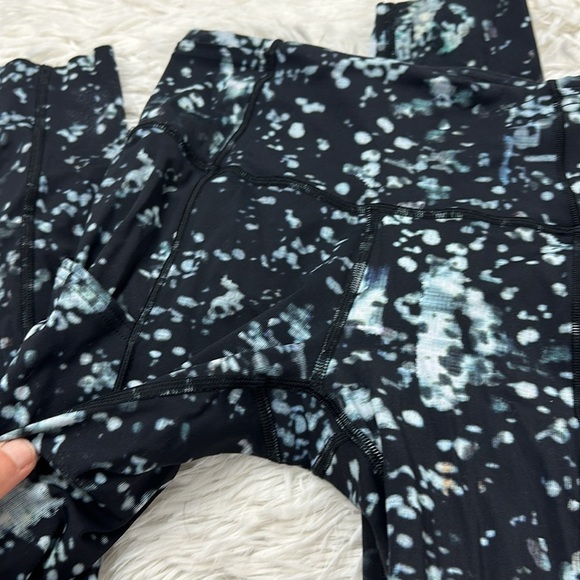 Lululemon Fast & Free 7/8 Tight II *Nulux 25" Pixel Haze Multi Black - Picture 2 of 6